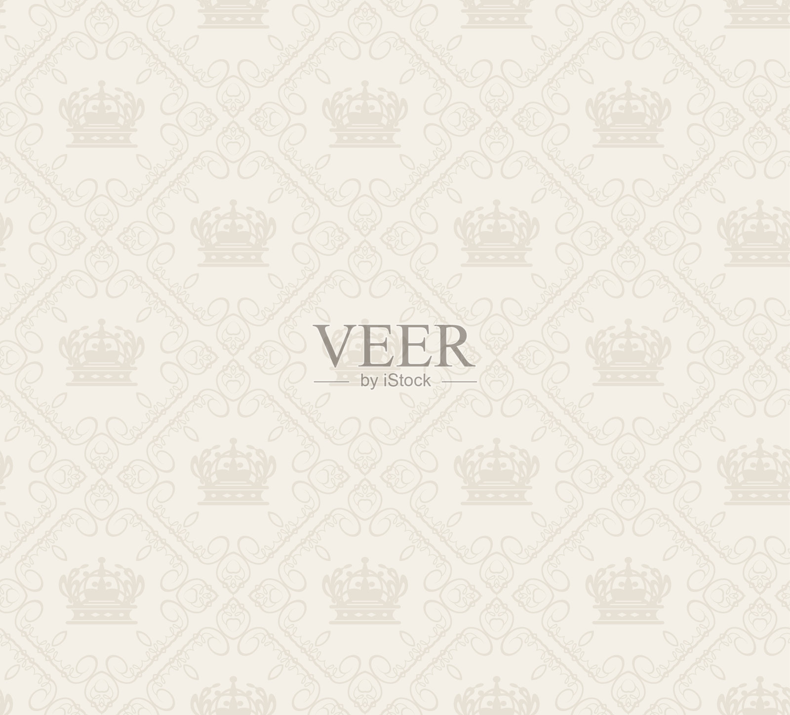 无缝的复古的壁纸插画图片素材