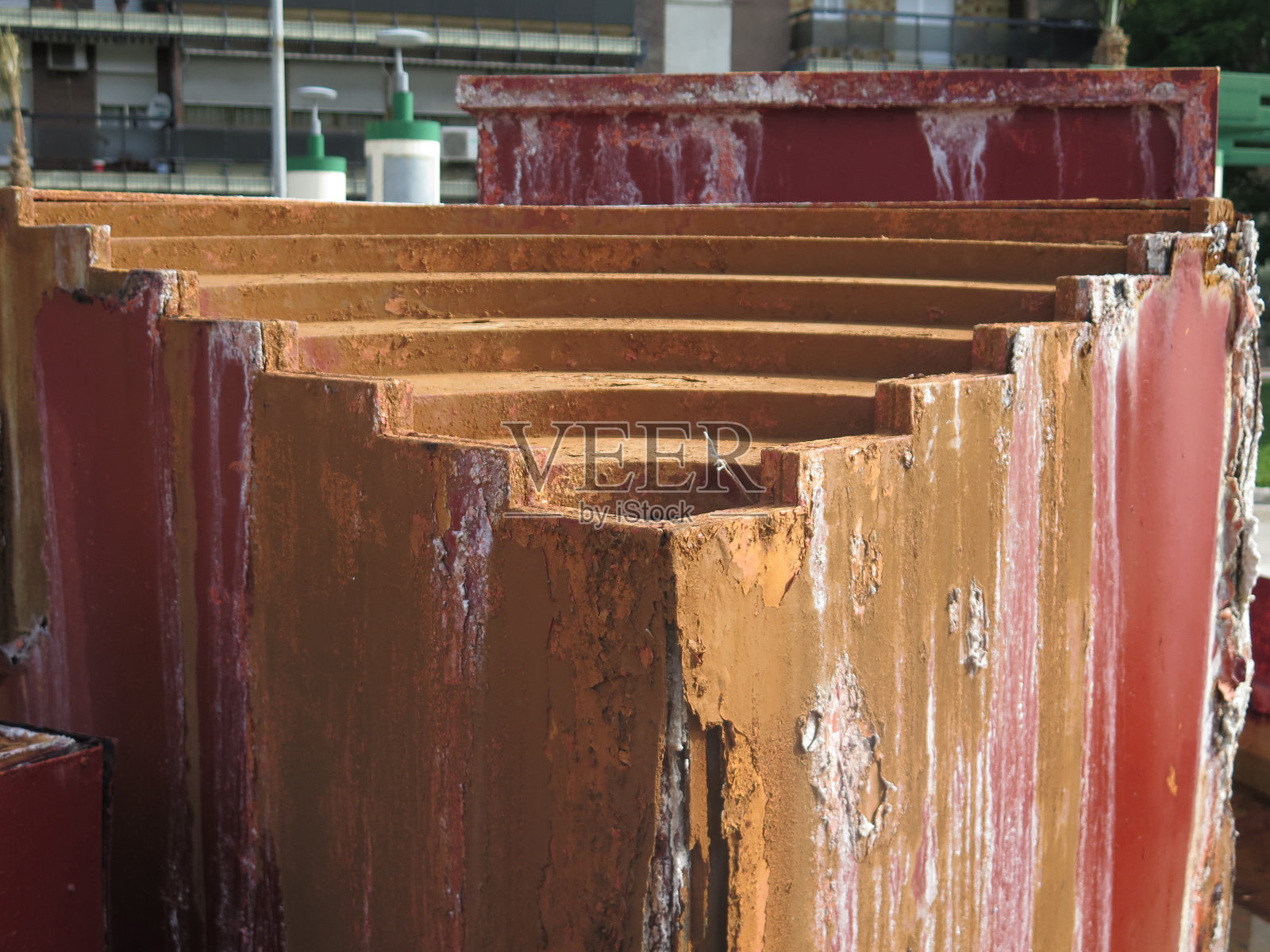 哈恩的锈喷泉照片摄影图片