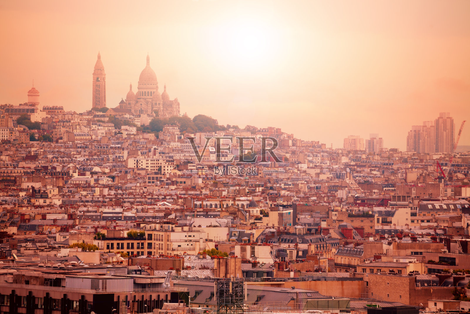 巴黎圣心大教堂照片摄影图片