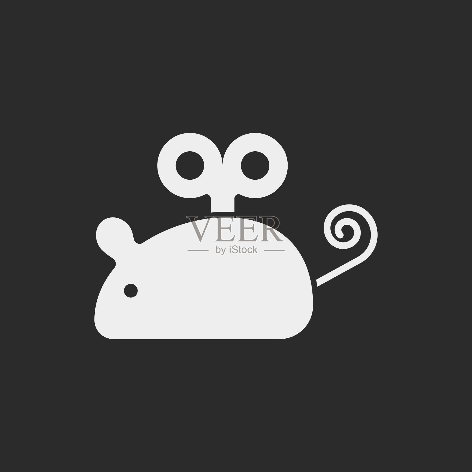 老鼠玩具图标插画图片素材