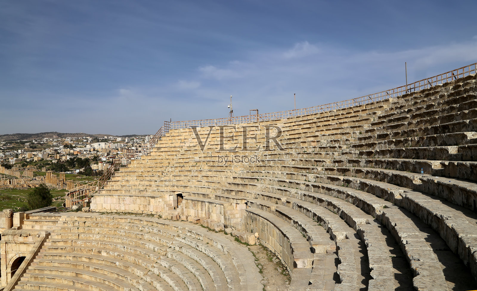 约旦杰拉什古剧场照片摄影图片