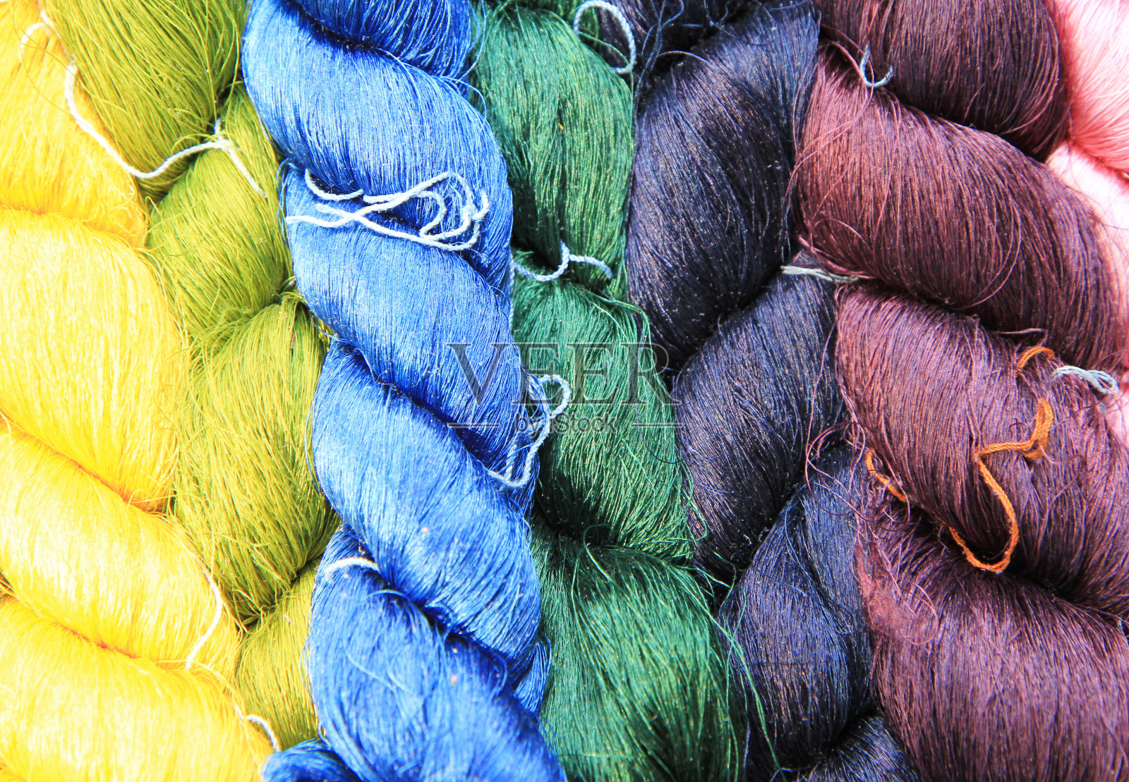 彩色生丝线照片摄影图片