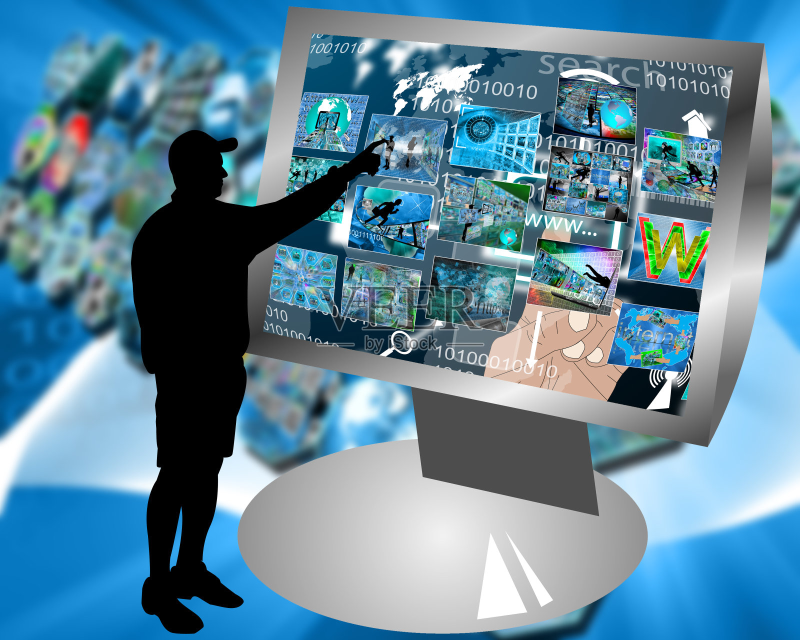 触屏显示器照片摄影图片