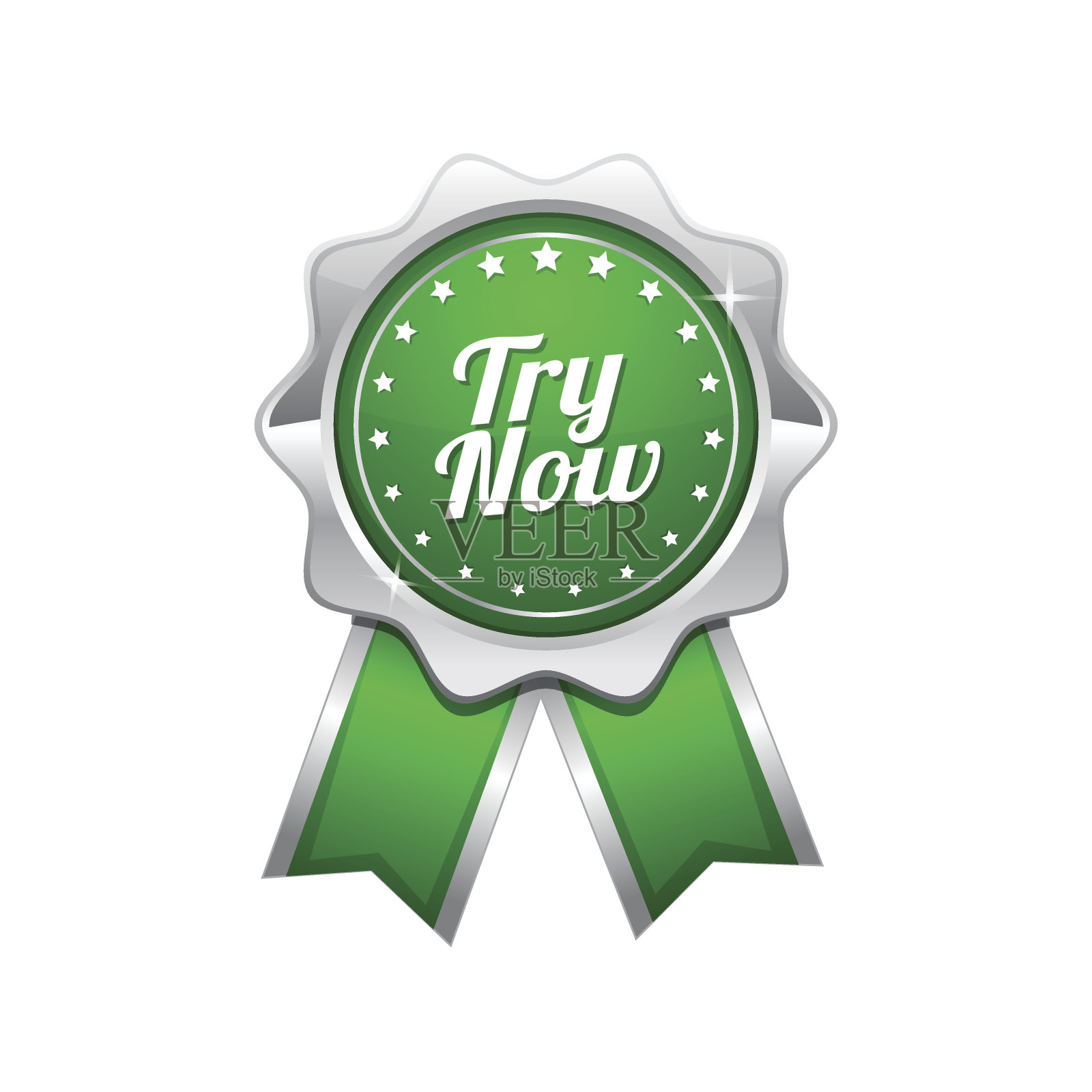 现在试试绿色矢量图标设计插画图片素材