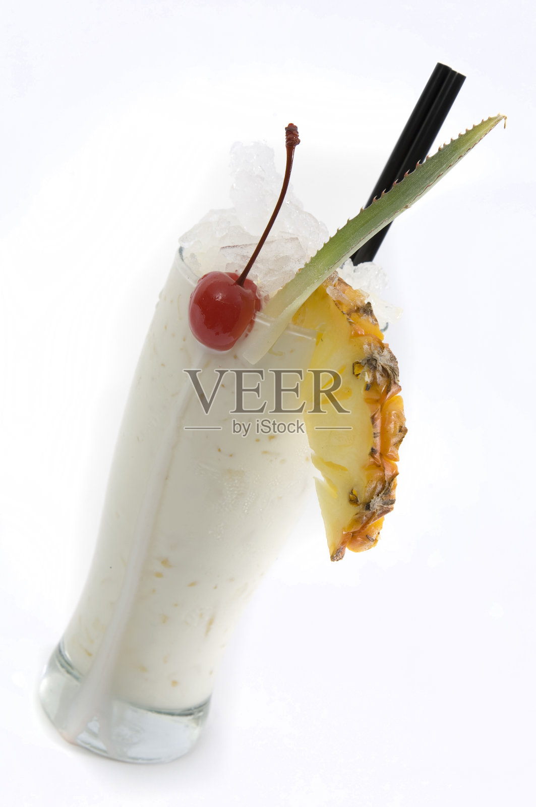 白色奶油鸡尾酒照片摄影图片