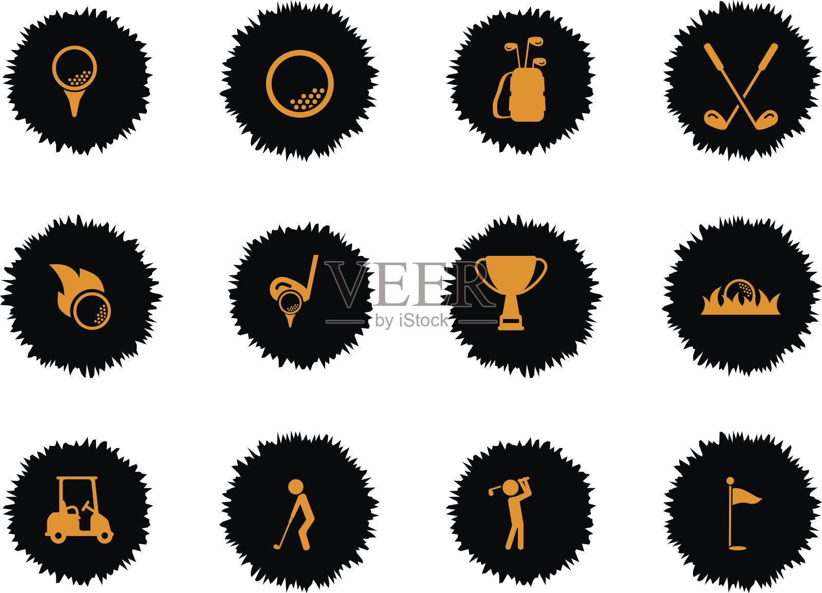 高尔夫只是图标插画图片素材