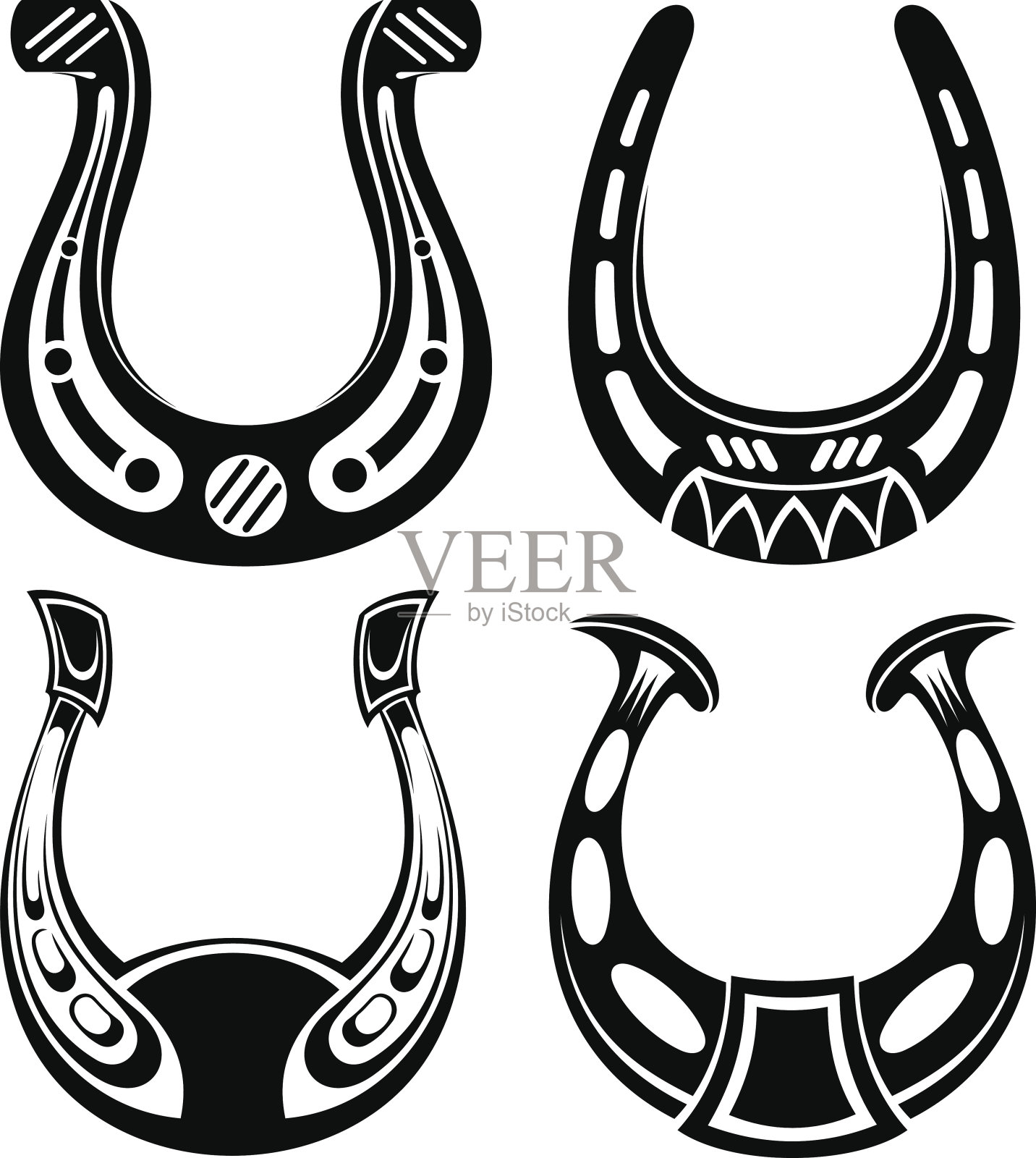 马蹄集设计元素图片