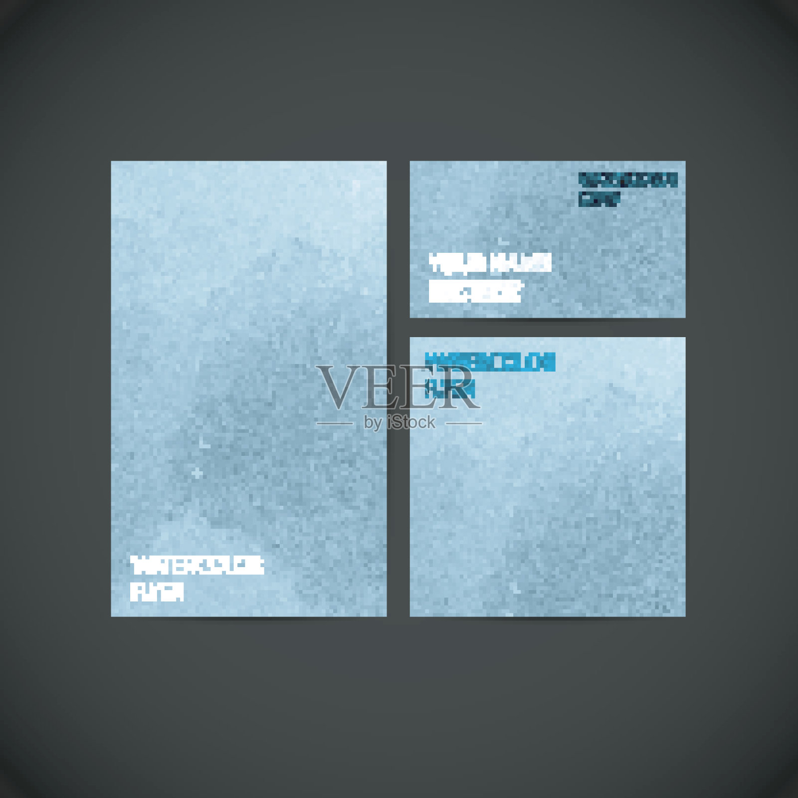 集矢量视觉企业身份与油漆水彩sp插画图片素材