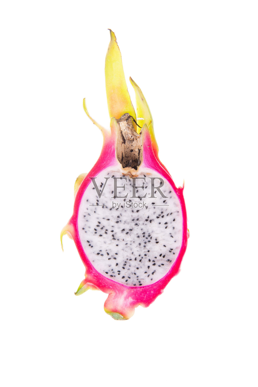 火龙果孤立在白色背景上照片摄影图片