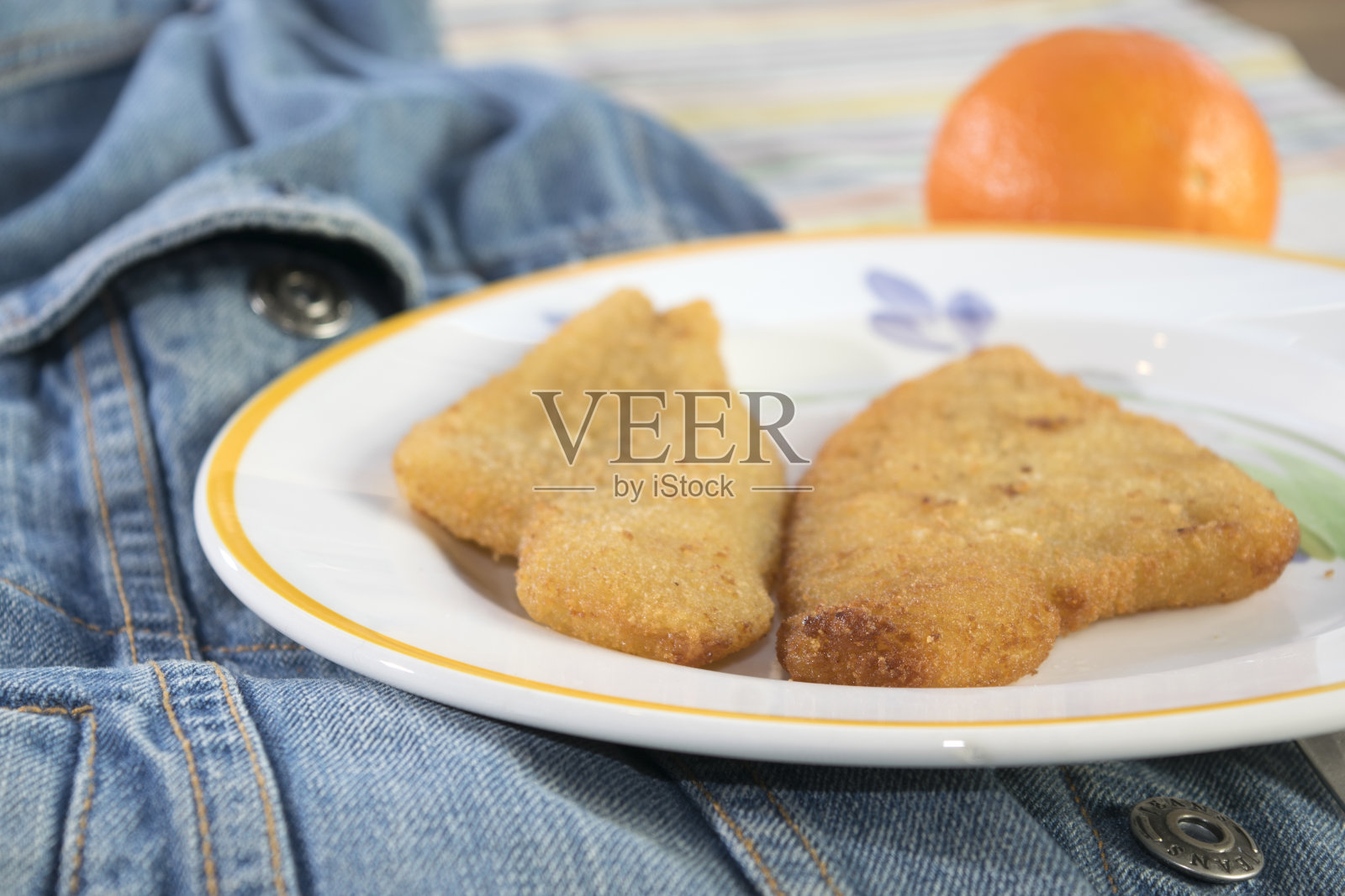 炸鸡炸肉排照片摄影图片