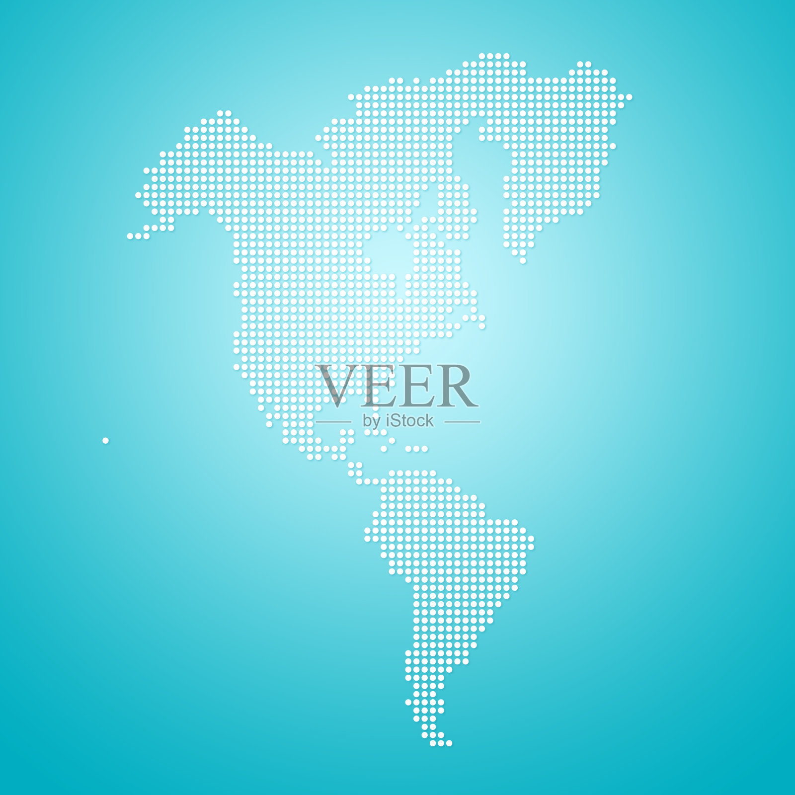 北美和南美的虚线地图照片摄影图片