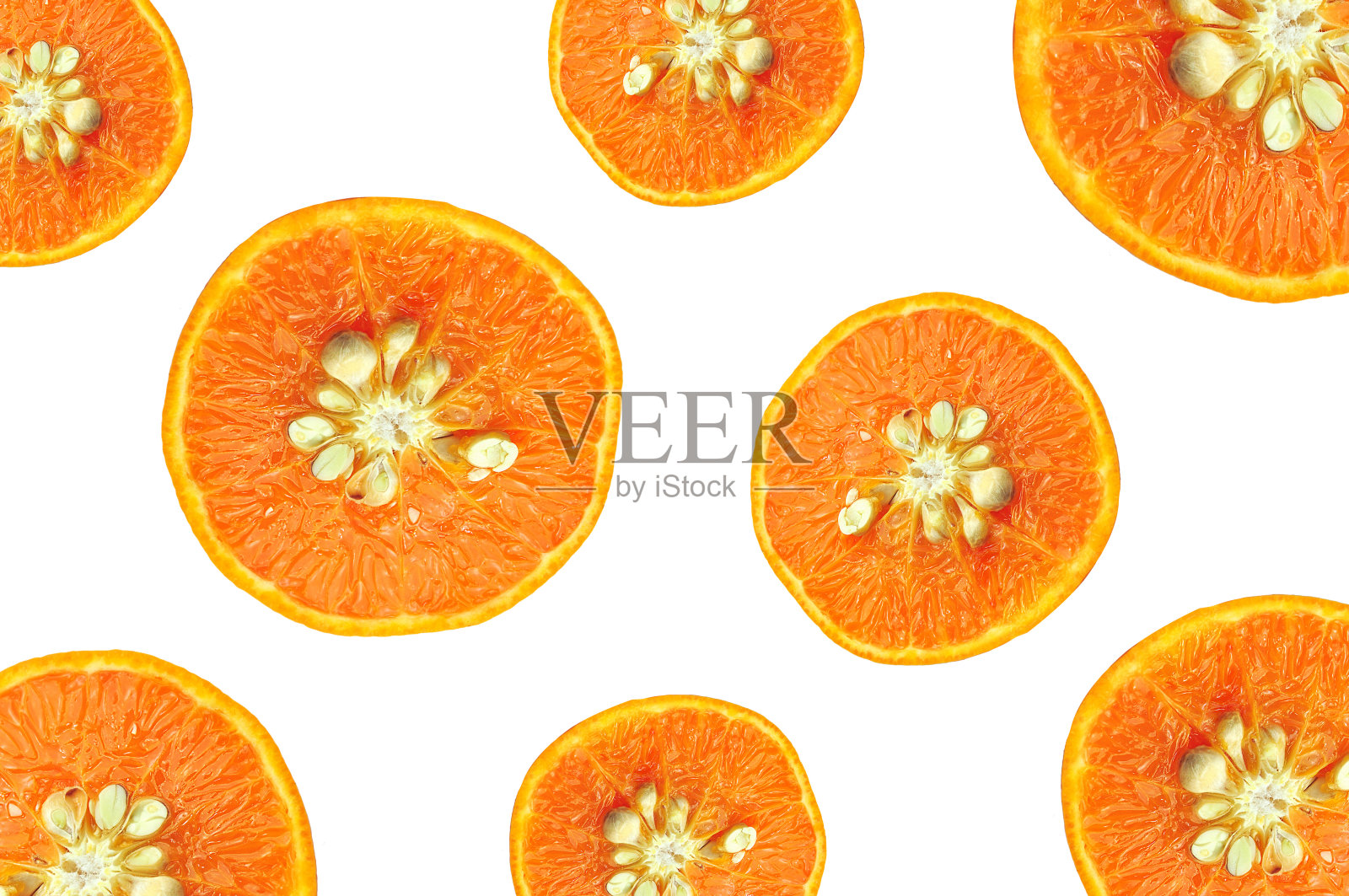 橙色部分模式与剪切路径。照片摄影图片