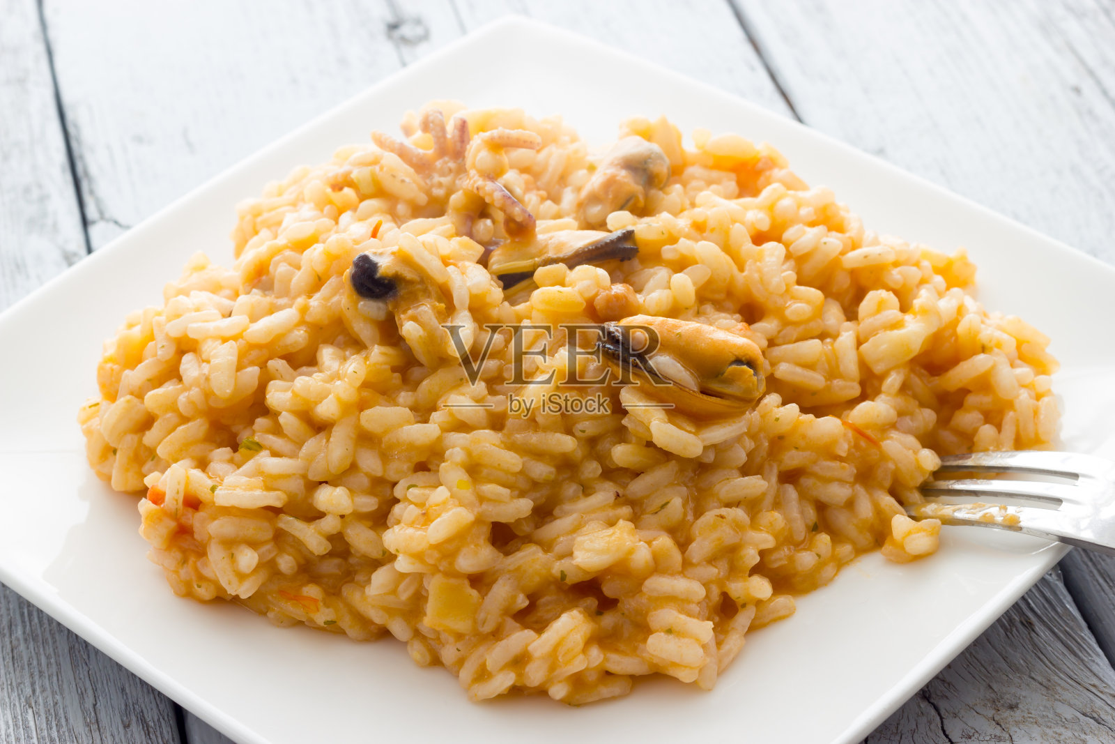 海鲜烩饭照片摄影图片