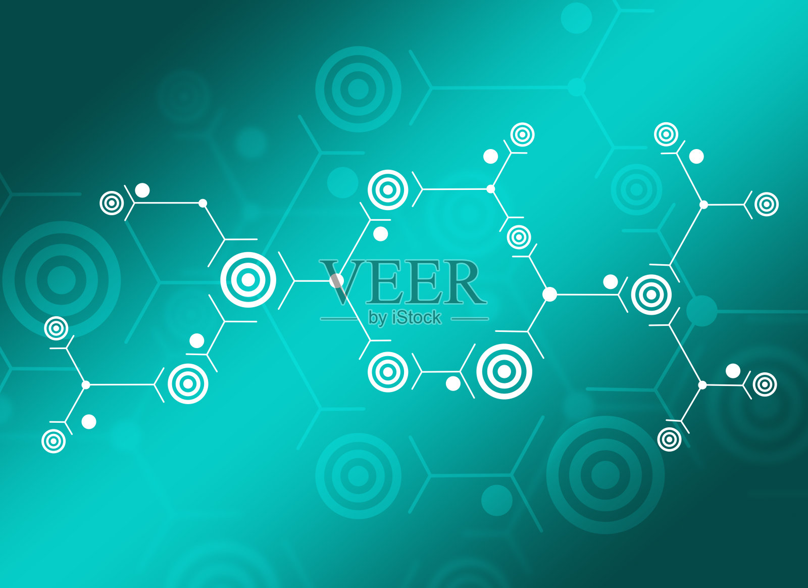 白线和圆的抽象构图照片摄影图片