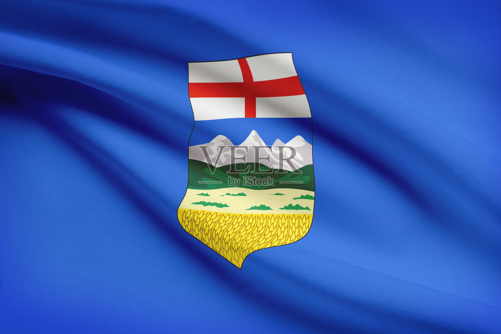 加拿大各省旗系列-阿尔伯塔照片摄影图片