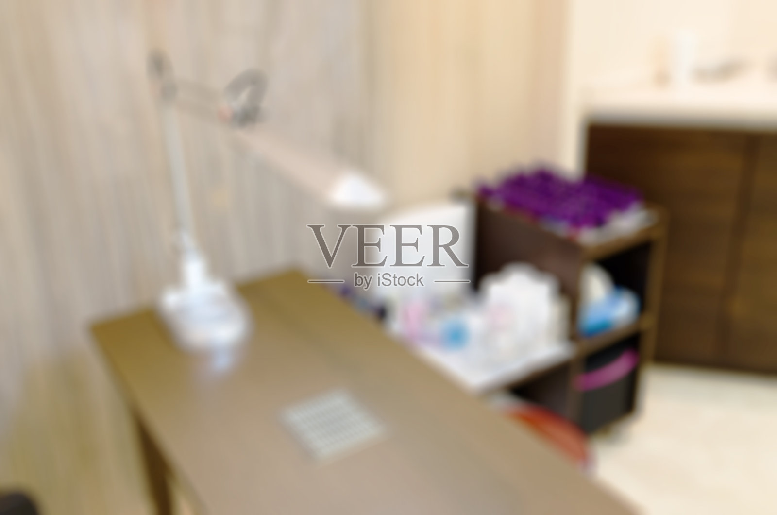 现代美容院模糊背景照片摄影图片