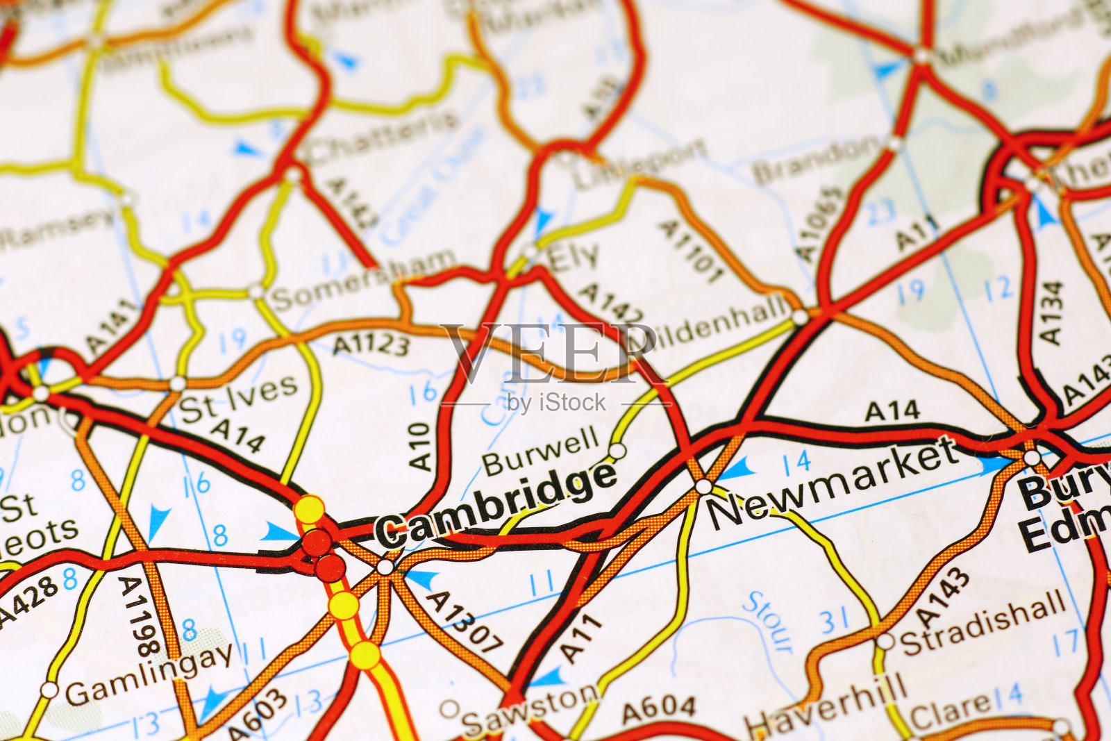 地图上的剑桥地区照片摄影图片