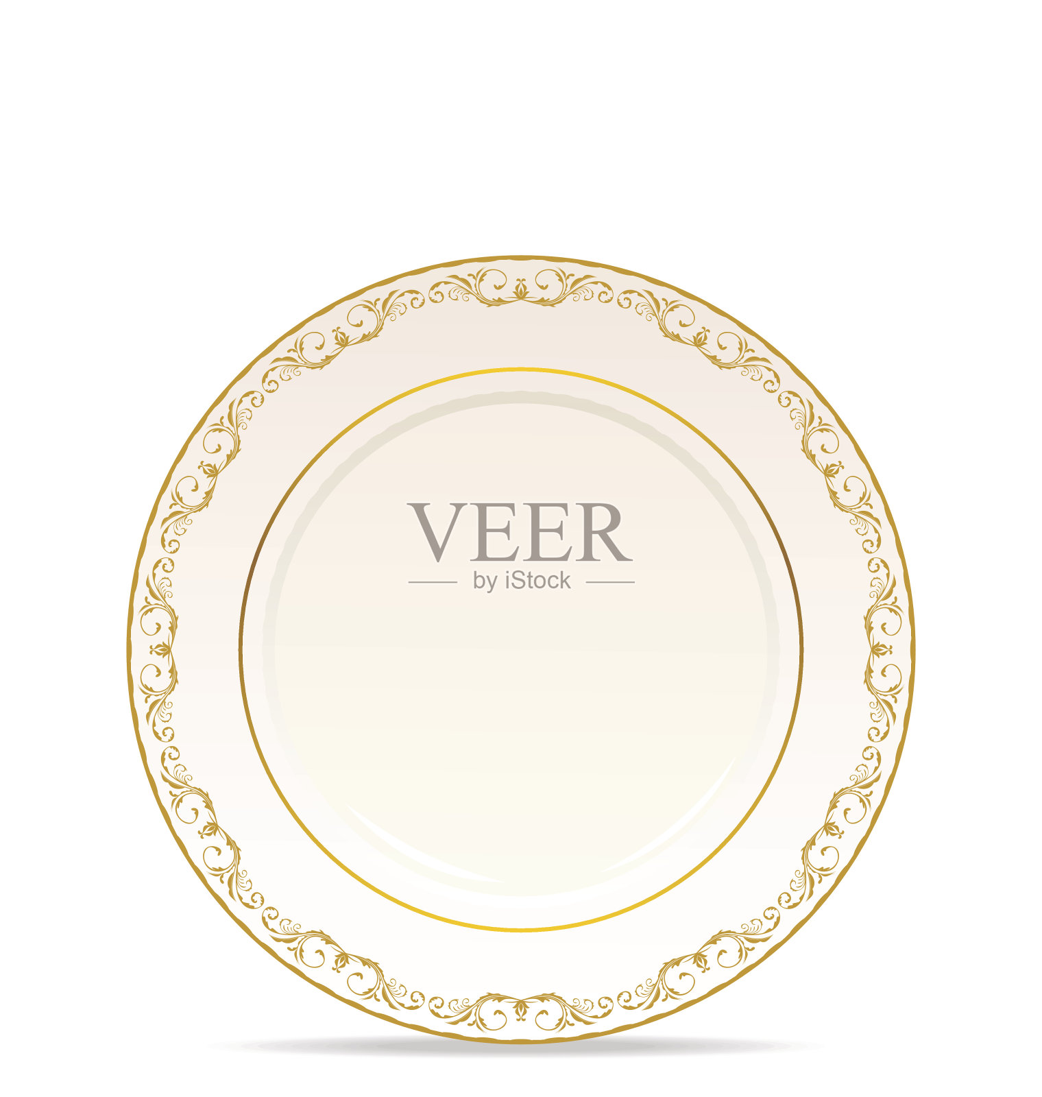 孤立的花饰板插画图片素材