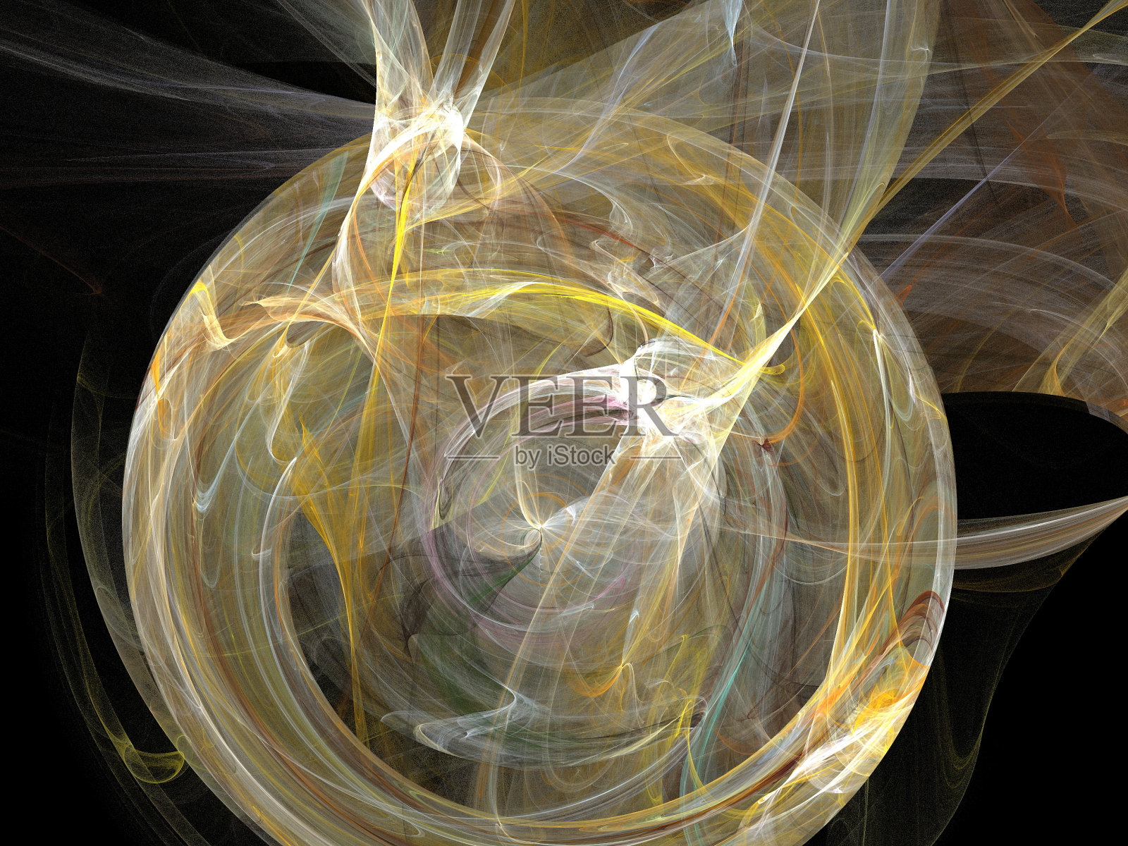 黑色上的数字分形照片摄影图片