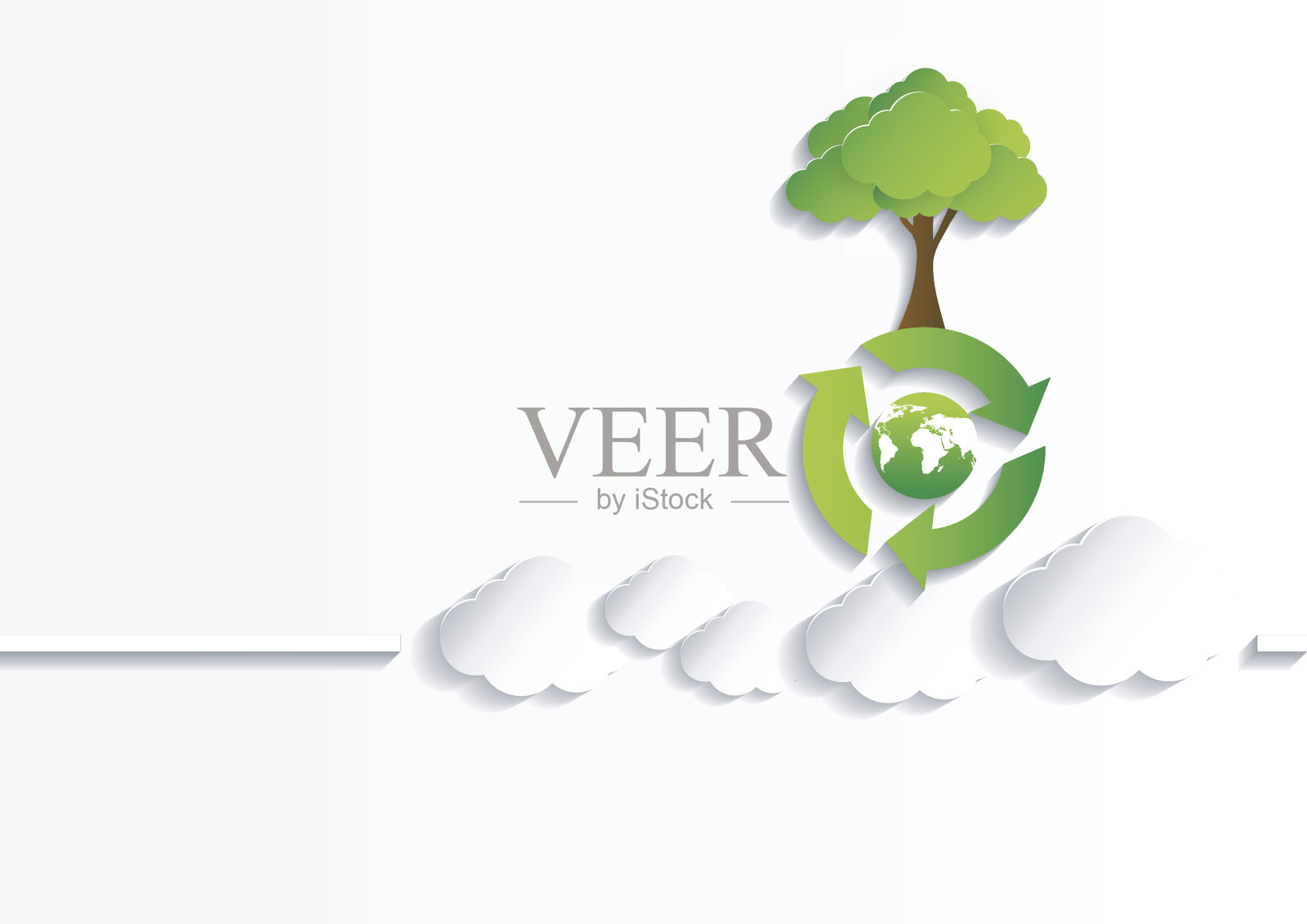 生态学的概念。保存世界矢量图插画图片素材