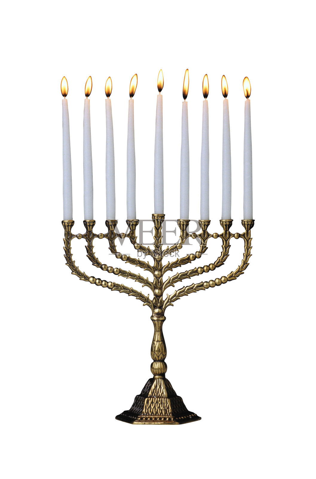 光明节烛台照片摄影图片