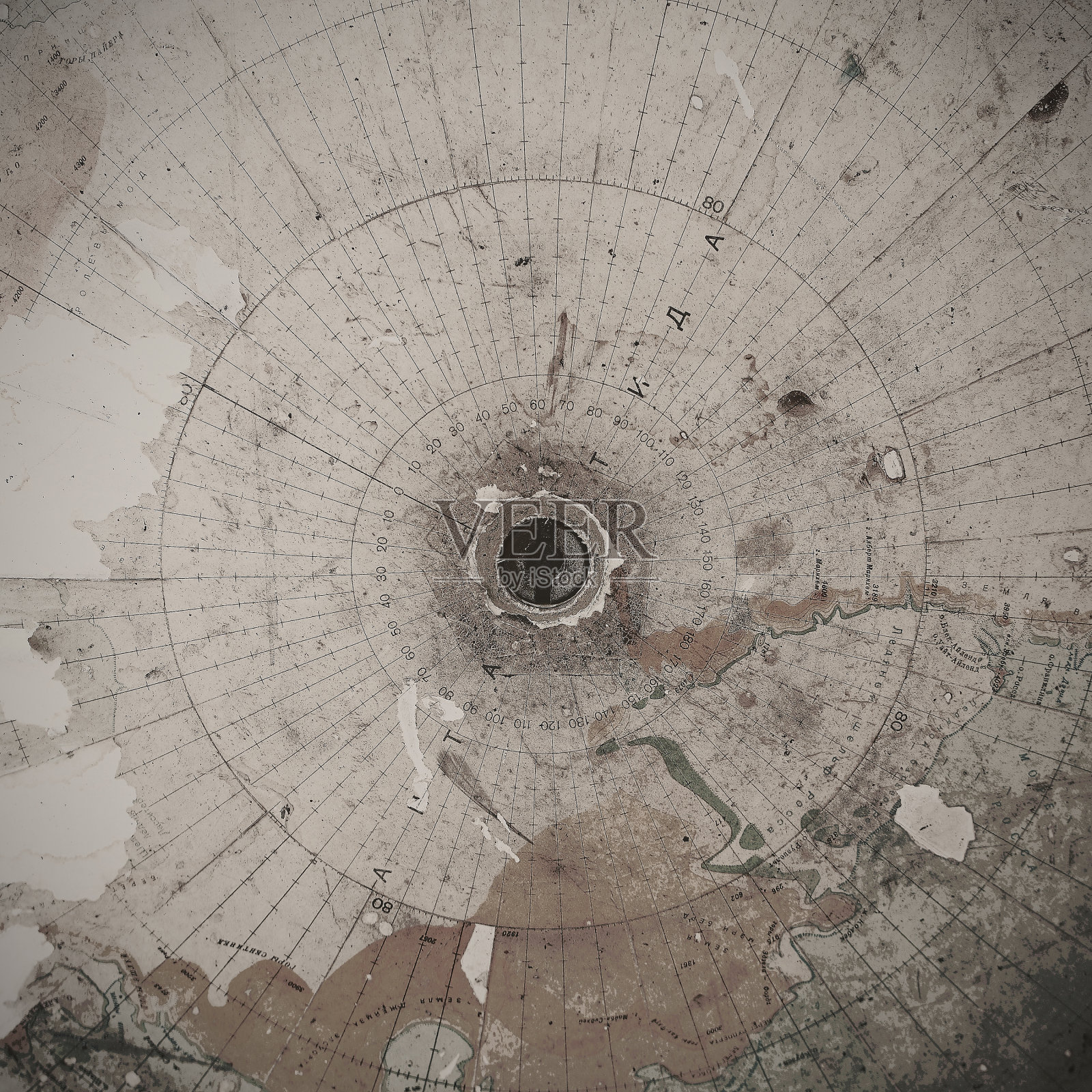 旧世界地图，南极，抽象背景照片摄影图片