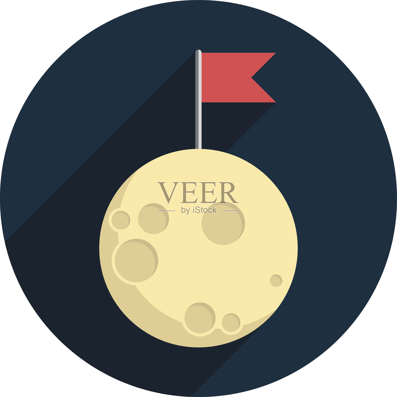 月亮插画图片素材