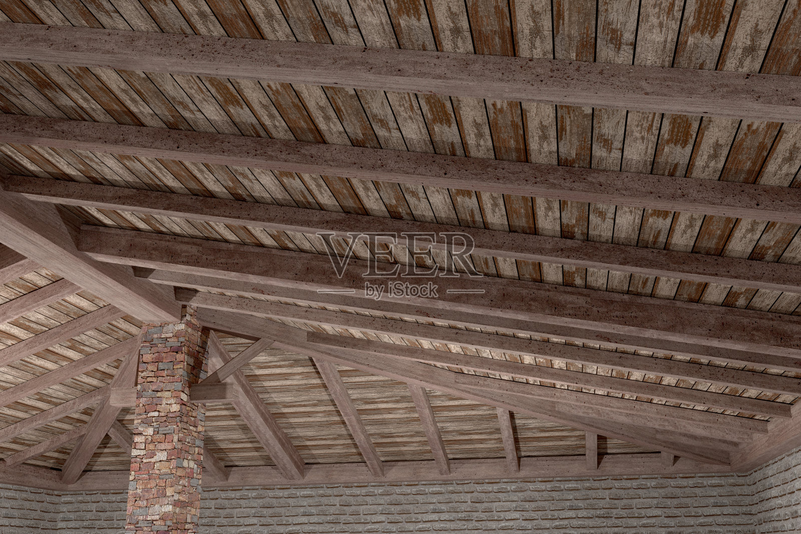 用木板做的天花板照片摄影图片