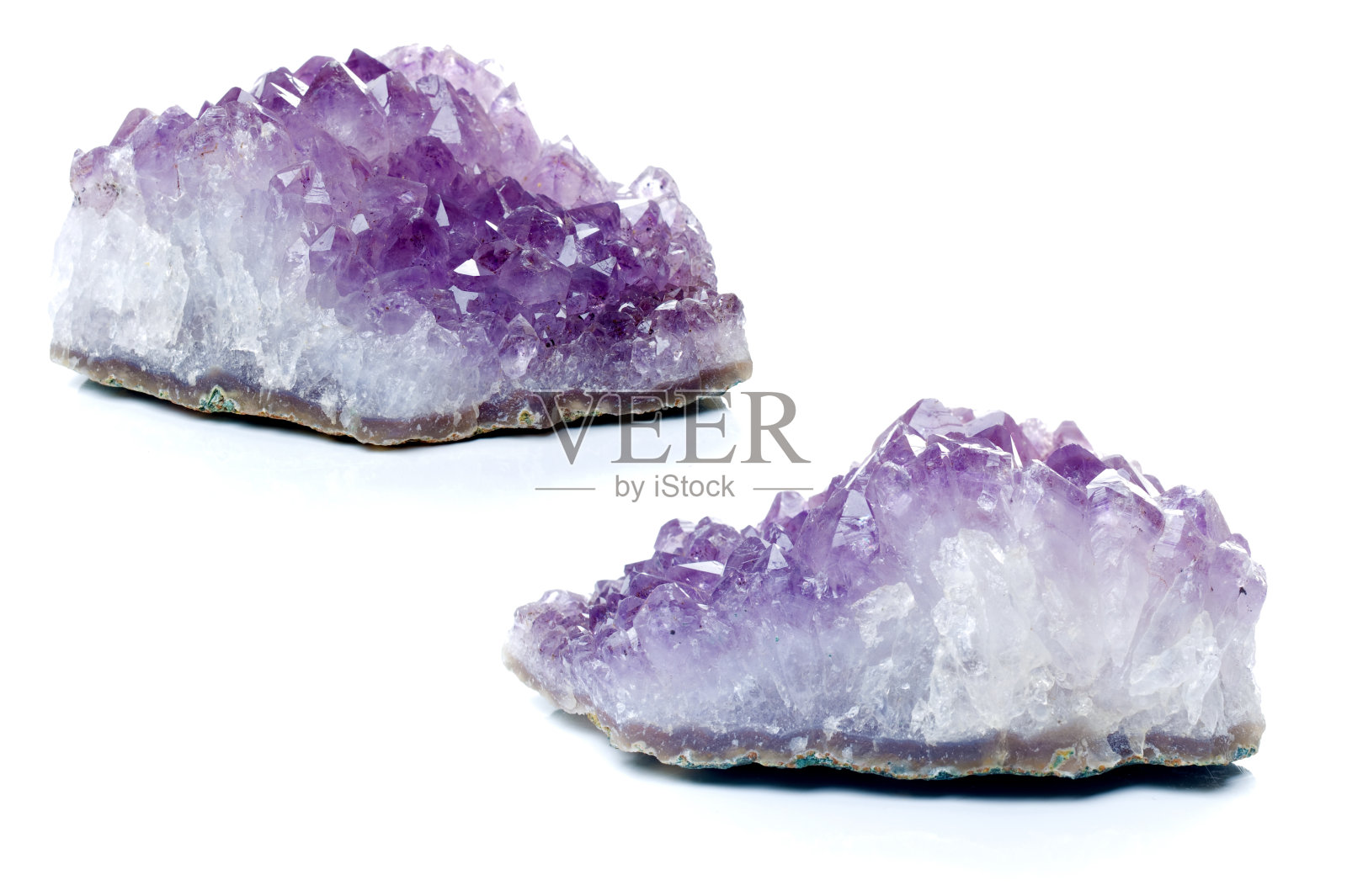 生紫水晶石头照片摄影图片