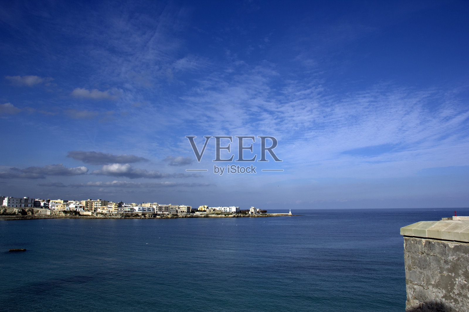 意大利度假-奥特朗托在萨伦托，普利亚照片摄影图片