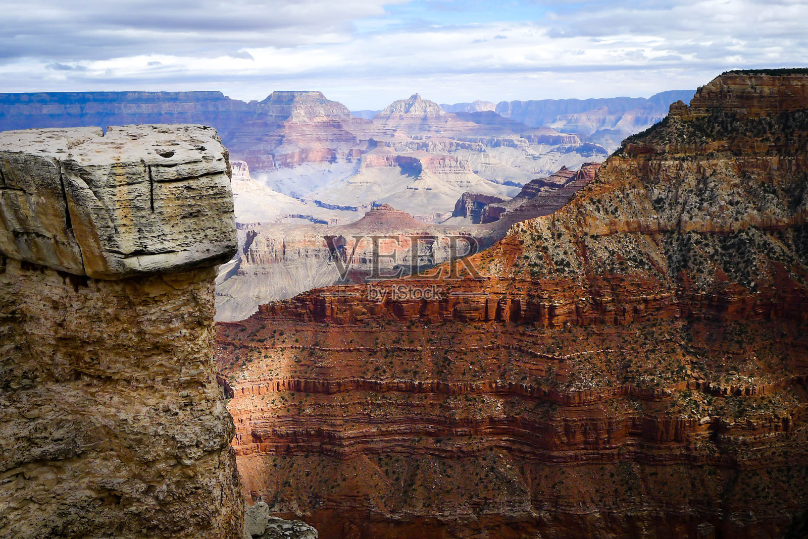 白天的大峡谷，大峡谷国家公园照片摄影图片