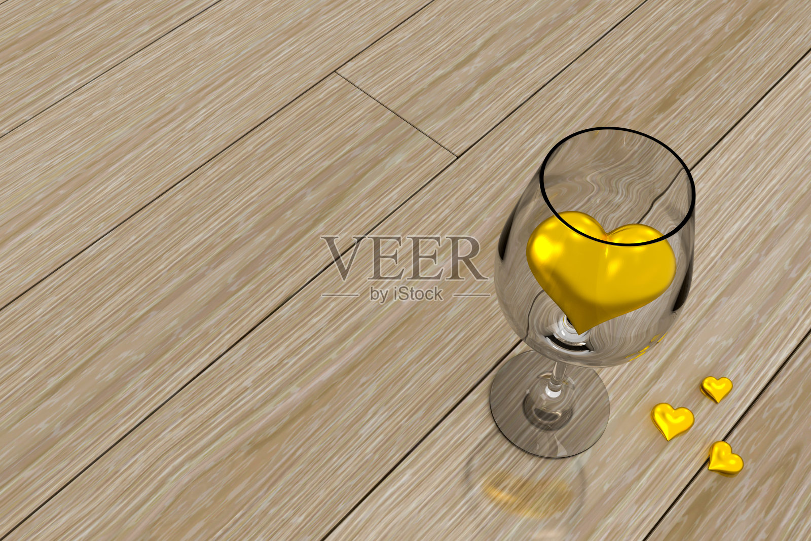 酒杯里的心照片摄影图片