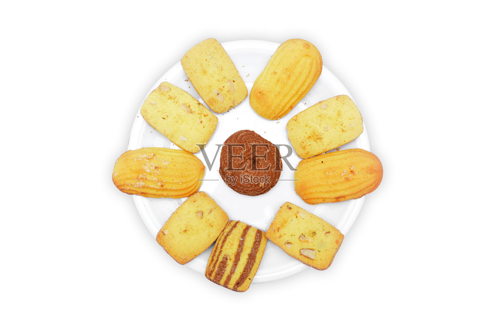 饼干在盘子里照片摄影图片