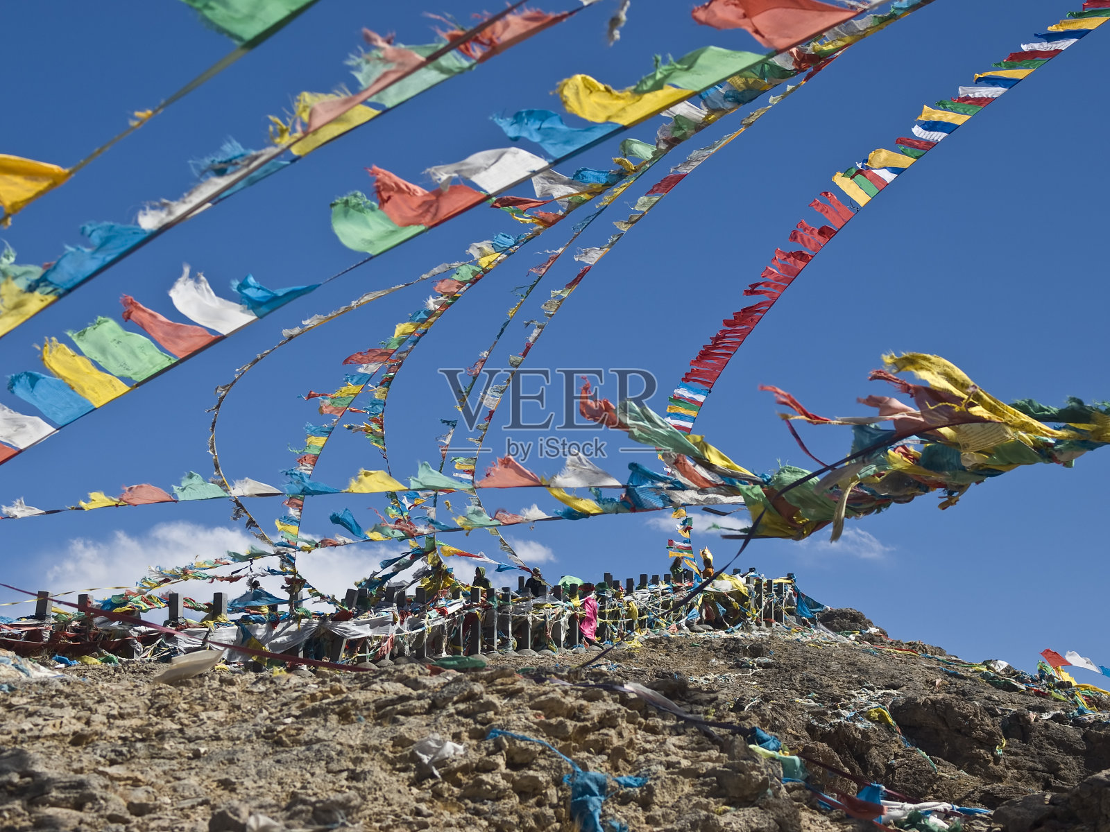 祈祷旗帜照片摄影图片