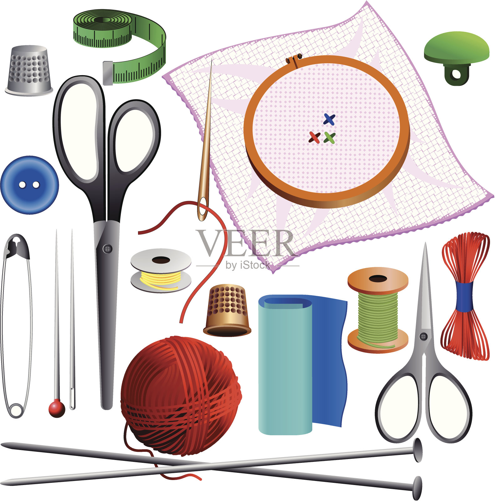 针线包插画图片素材