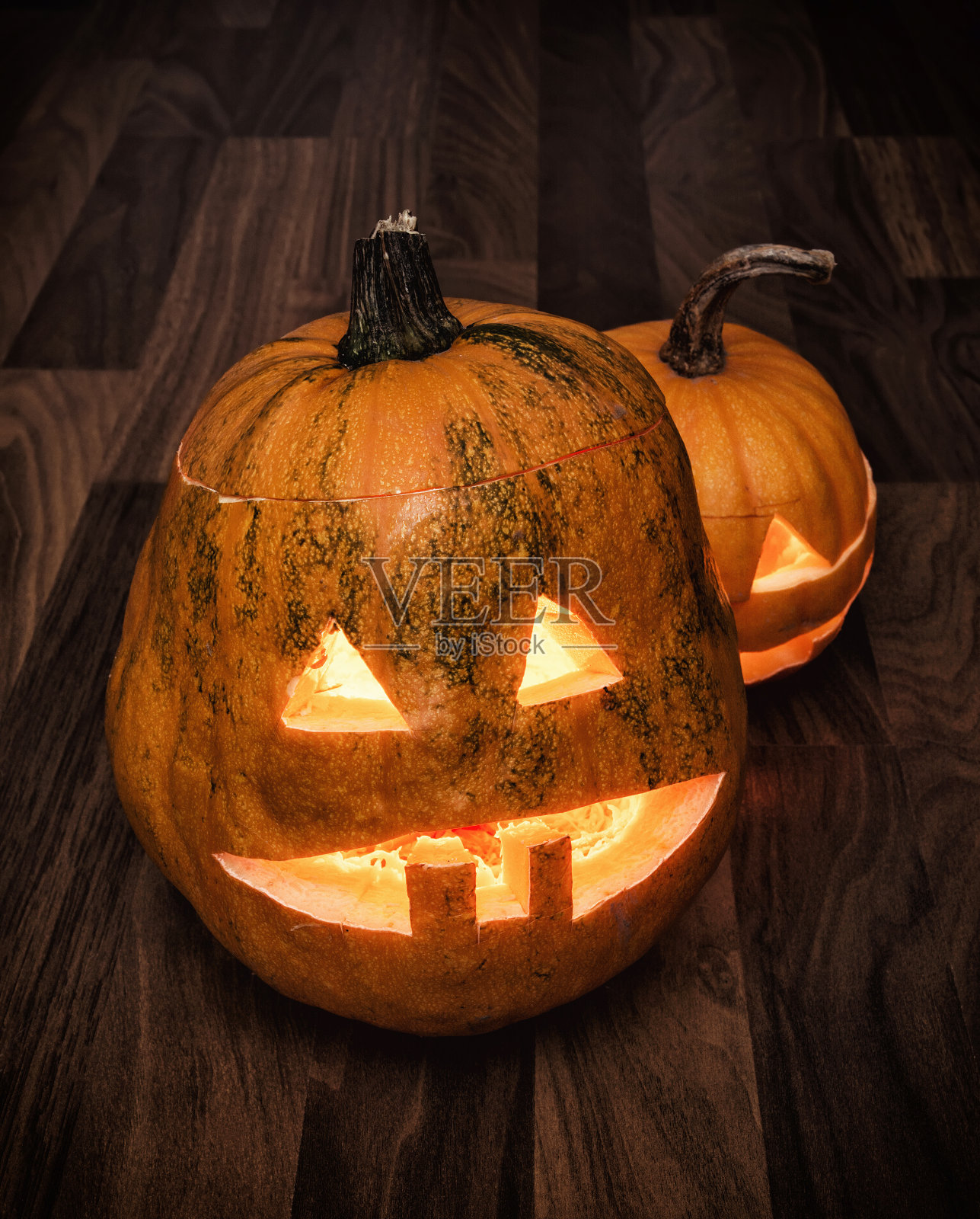 秋天的万圣节南瓜照片摄影图片