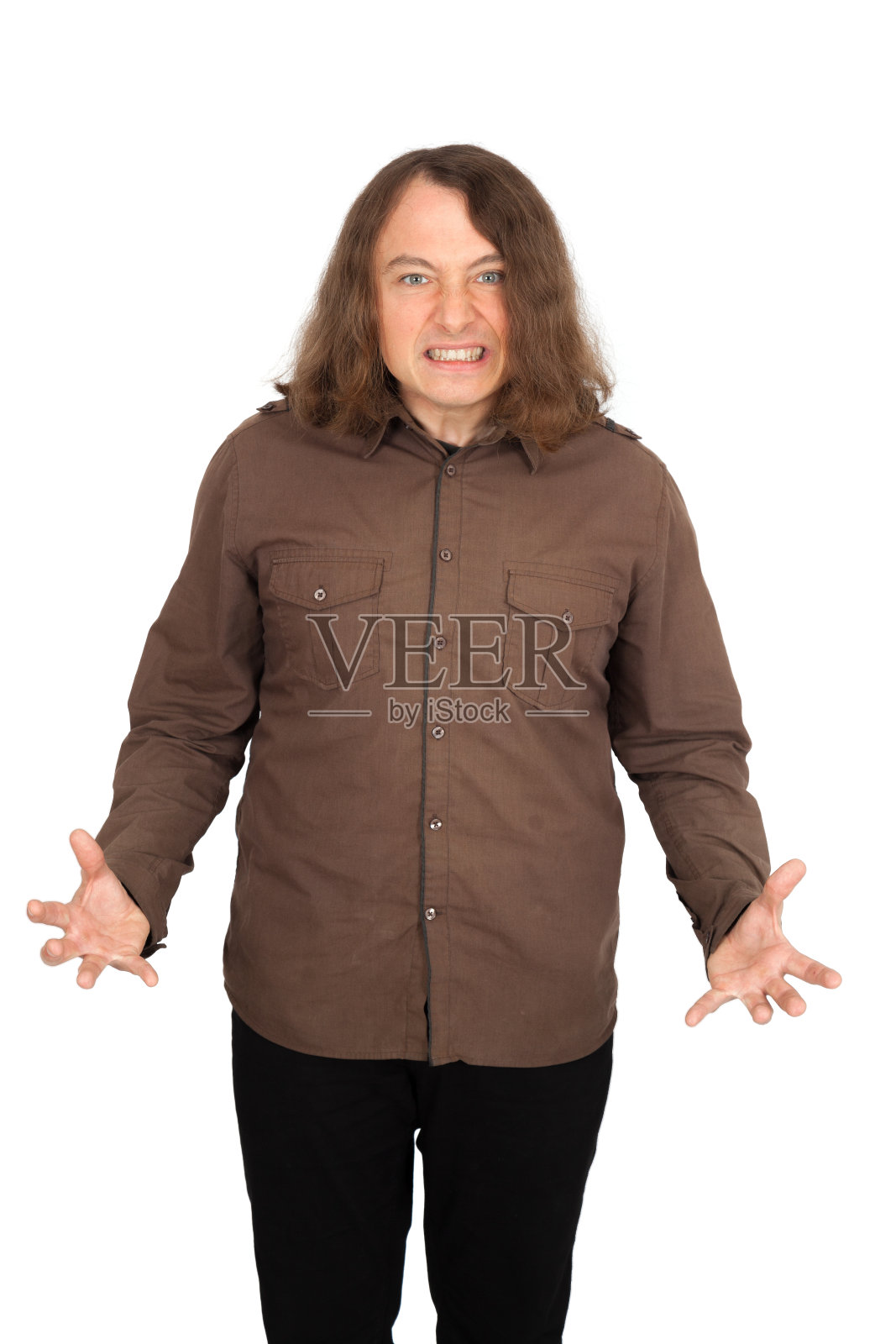 帅哥穿不同的衣服，表情也不一样照片摄影图片