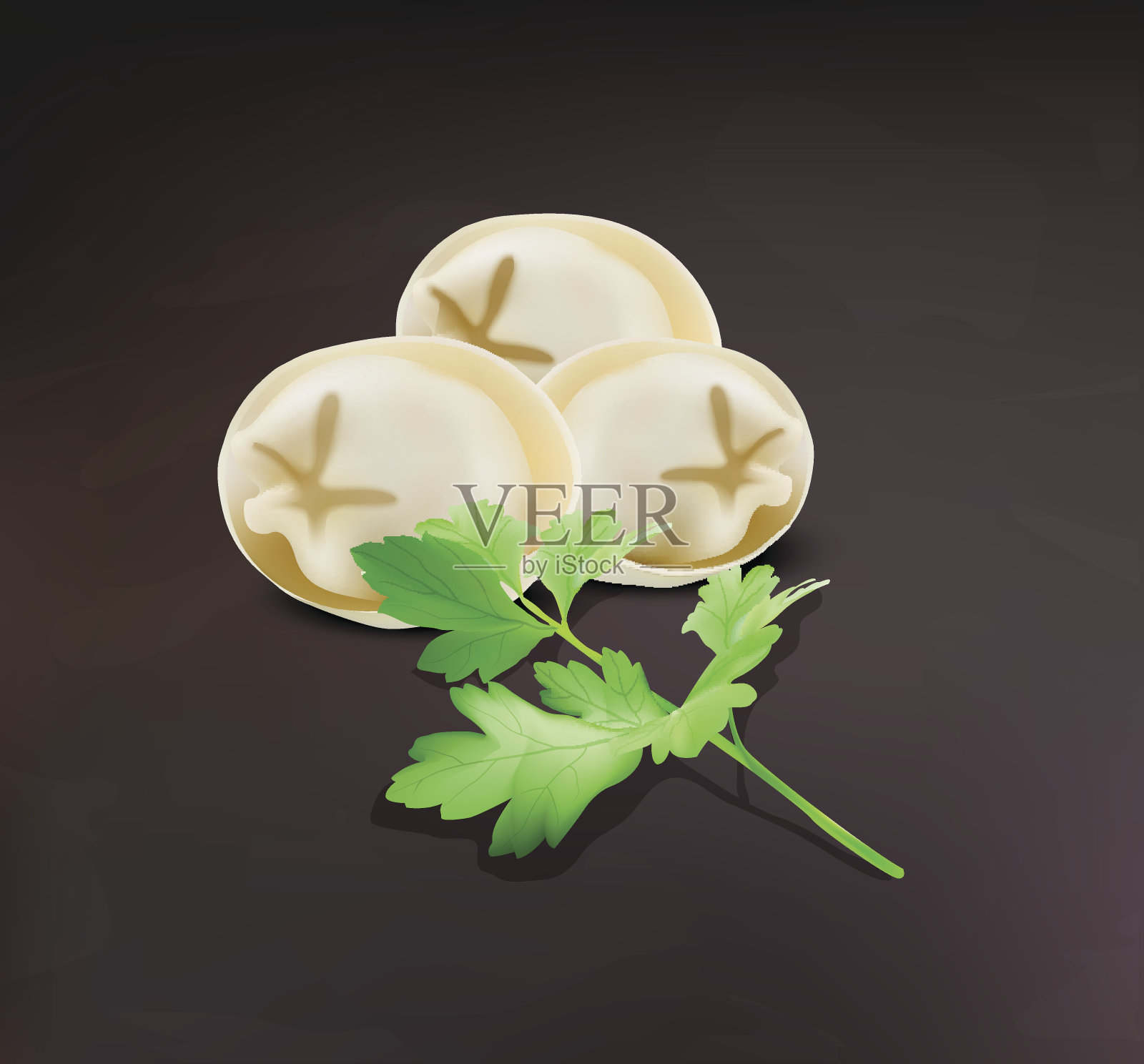 饺子和欧芹为您设计插画图片素材