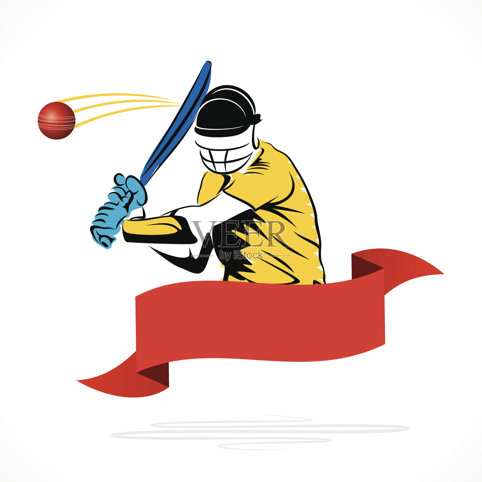 板球横幅设计插画图片素材