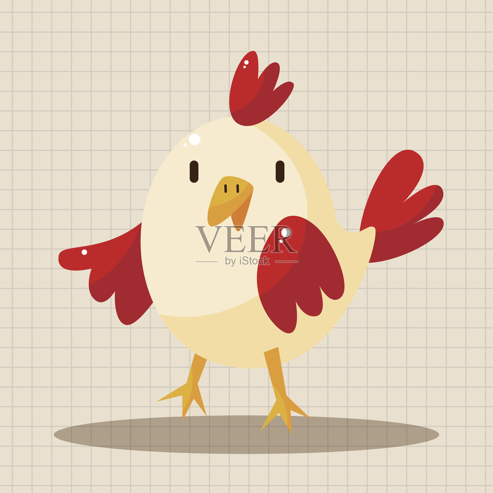 动物公鸡卡通主题元素设计元素图片