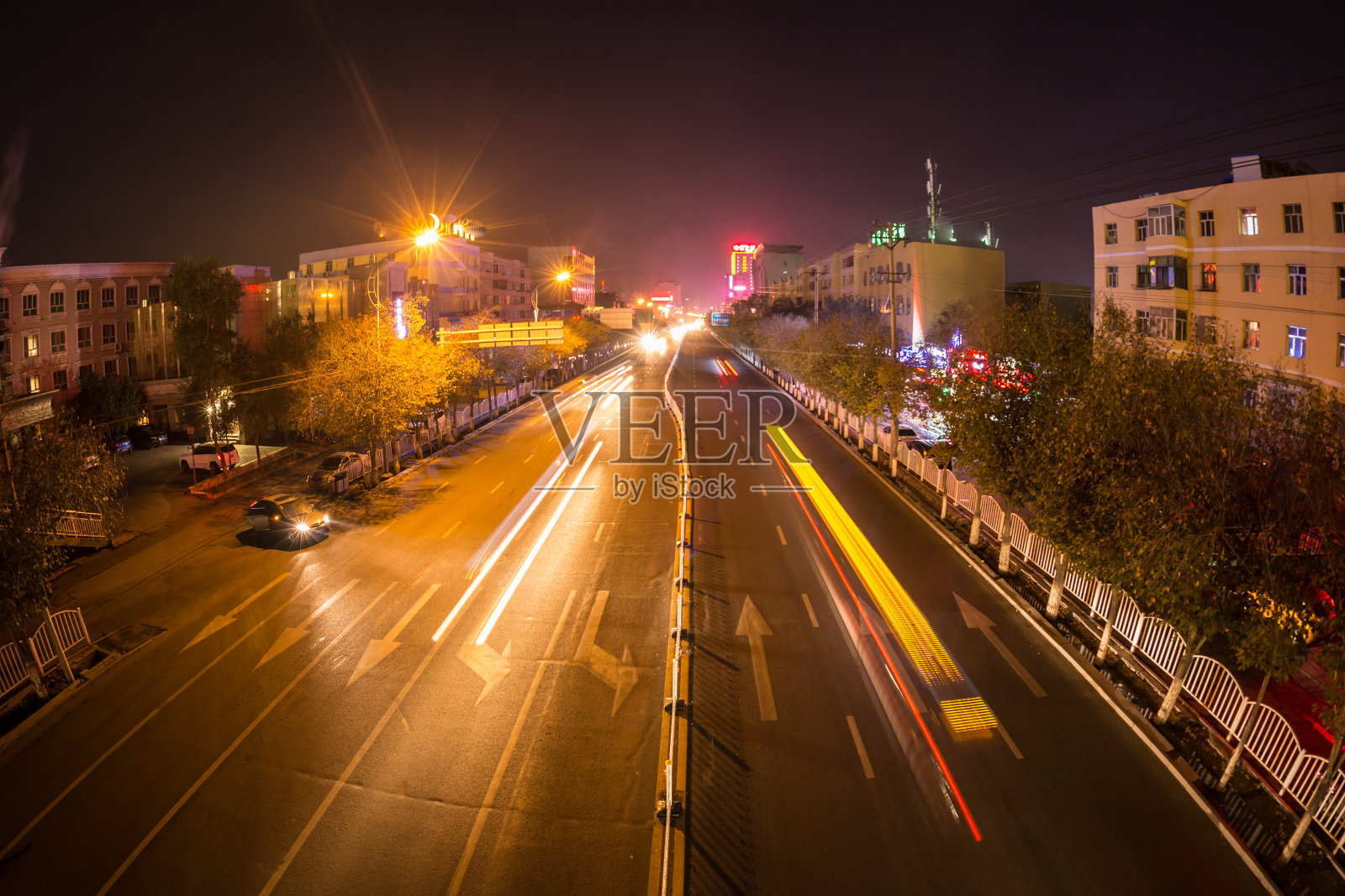 夜光中国城照片摄影图片