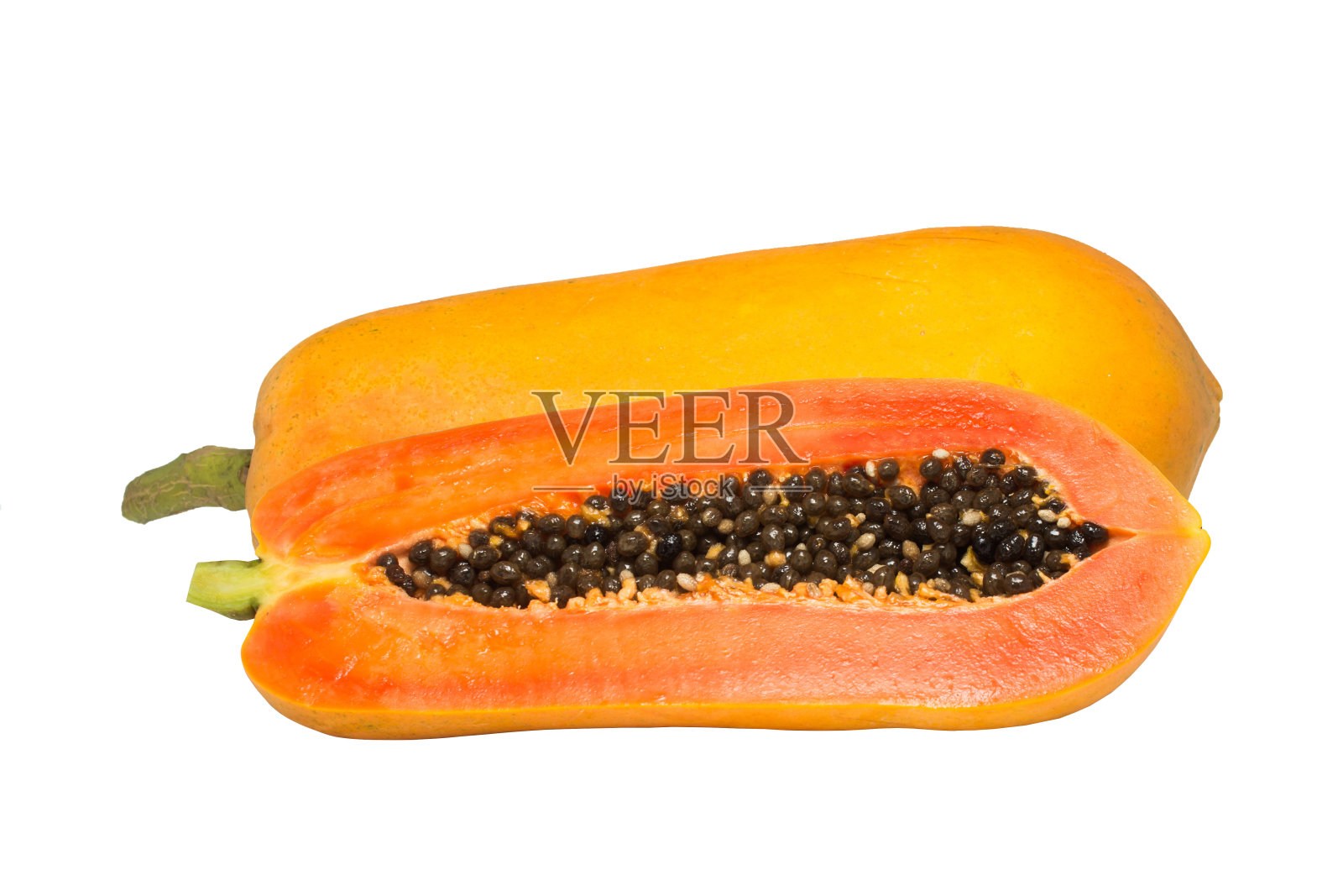 新鲜美味的木瓜照片摄影图片