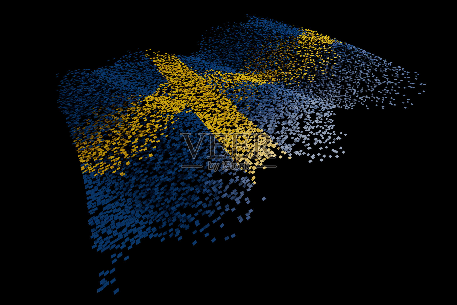 数字瑞典国旗照片摄影图片