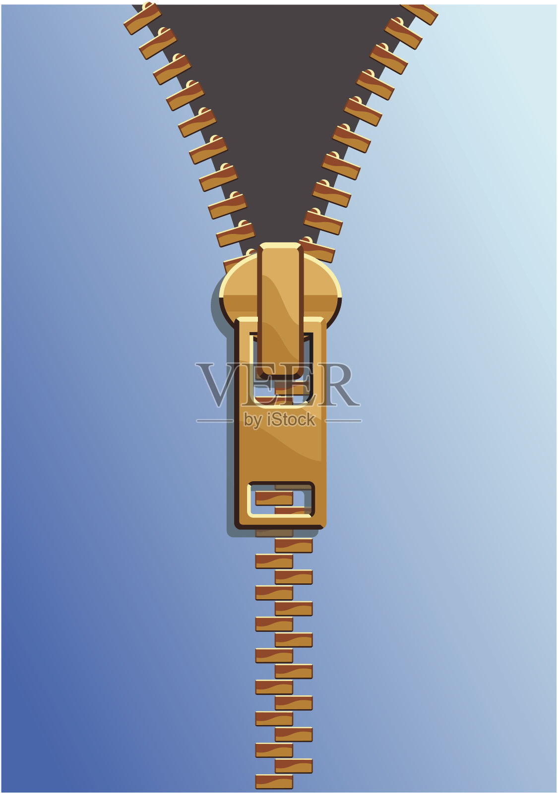 衣服的拉链插画图片素材