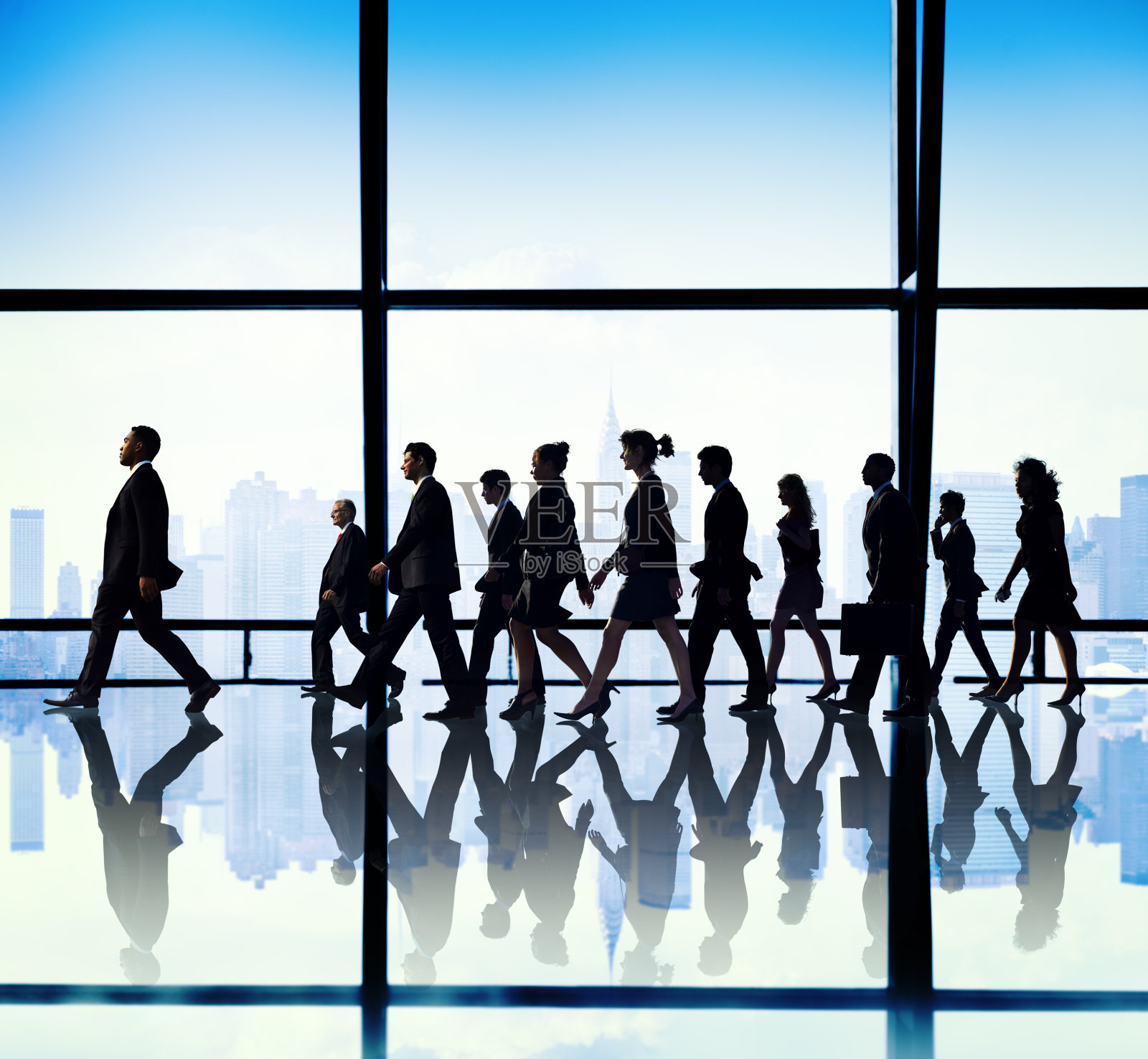 商务人士企业步行旅行办公室概念照片摄影图片