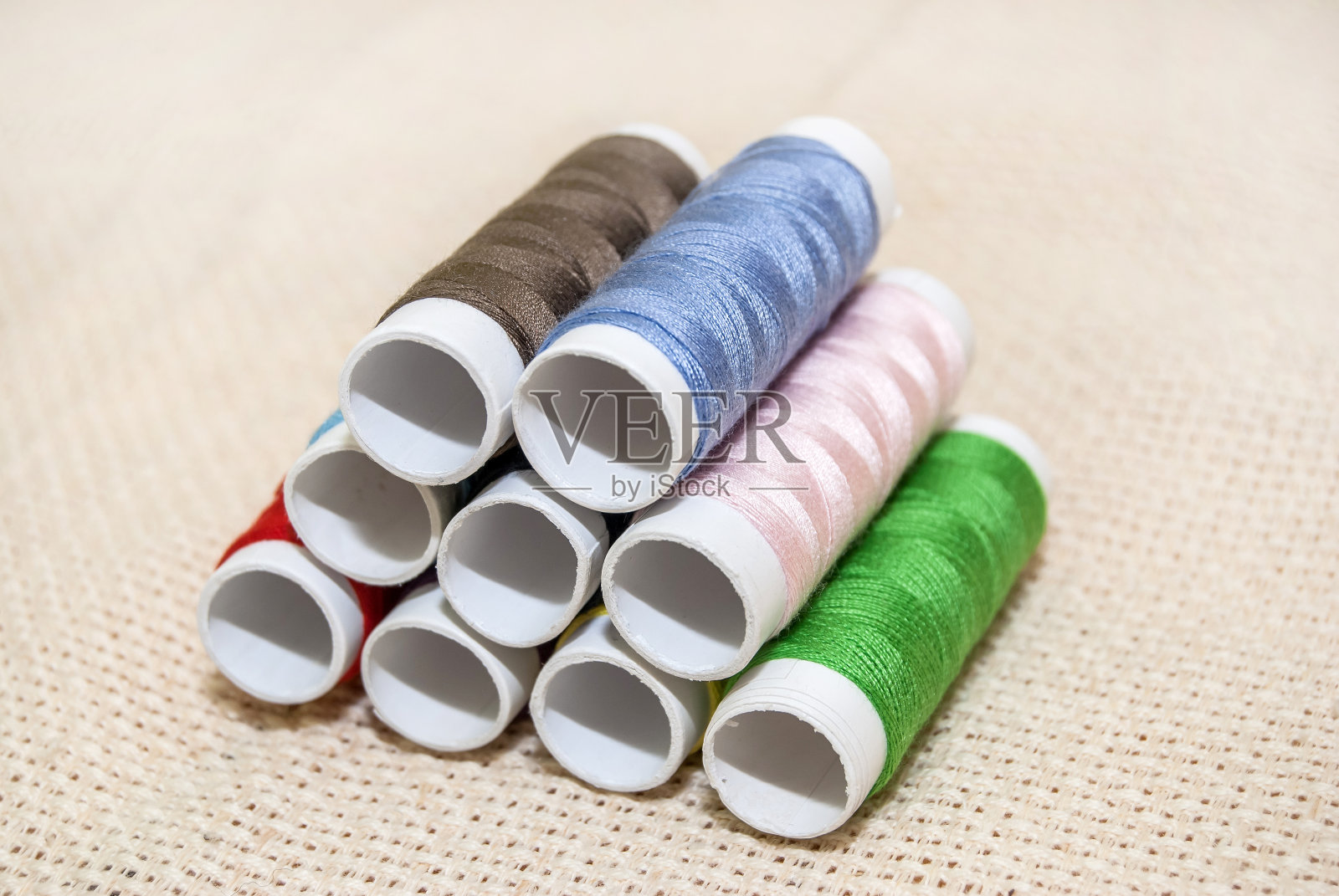 一套彩色缝线照片摄影图片