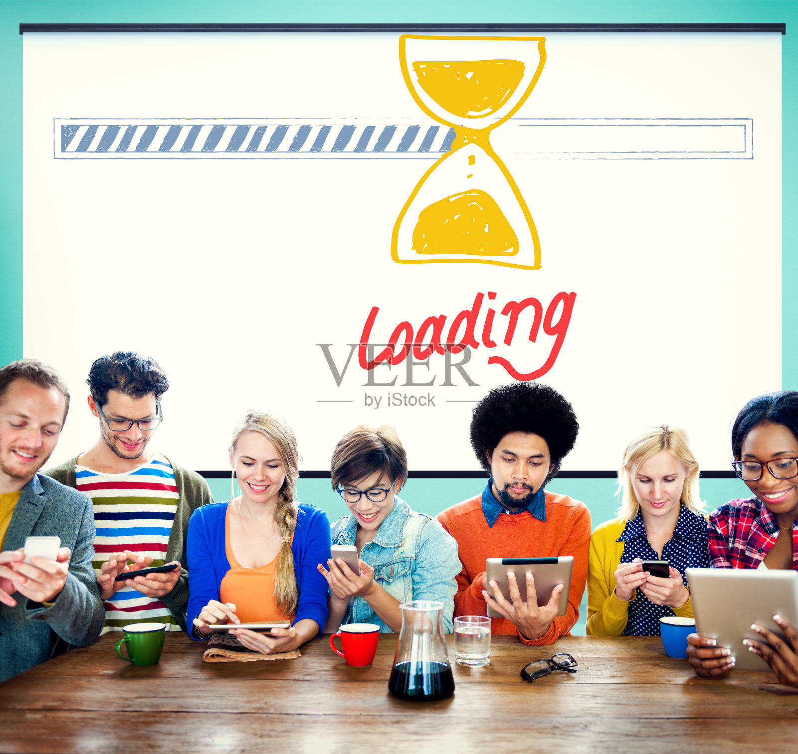 加载数据信息传输数字互联网概念照片摄影图片