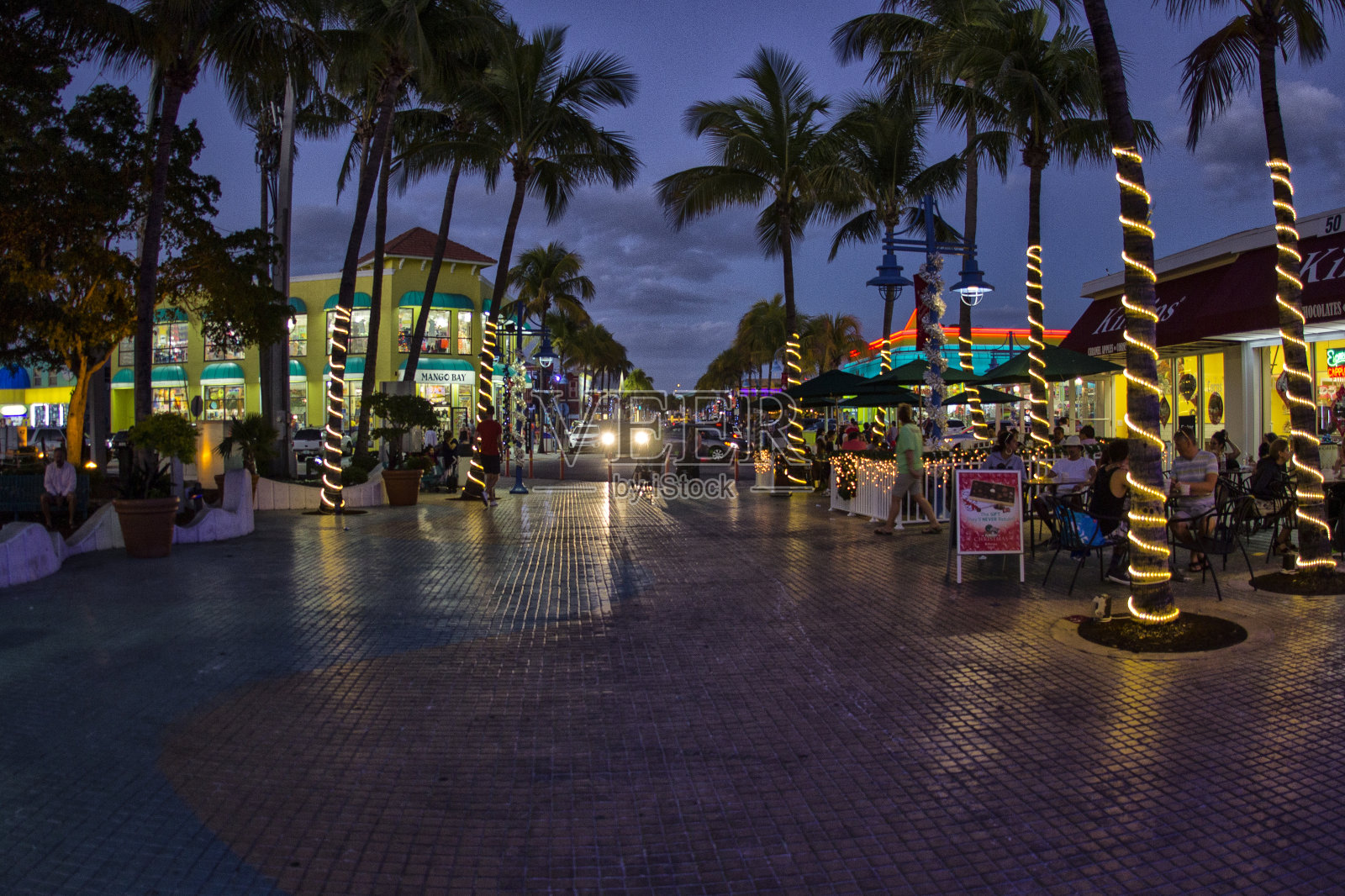 梅耶斯堡海滩蓝色时光照片摄影图片