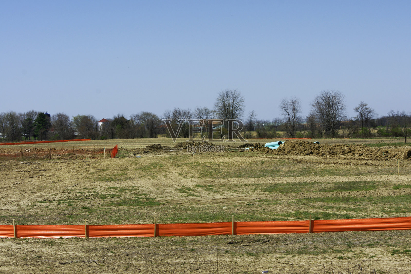 农田的开发照片摄影图片
