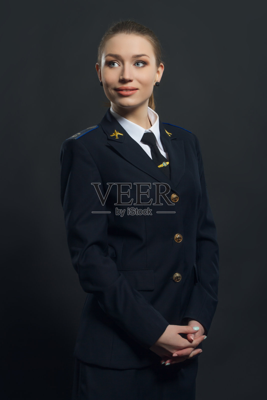 美女飞行员照片摄影图片